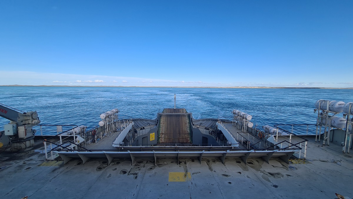 Ferry in the Magellan Strait