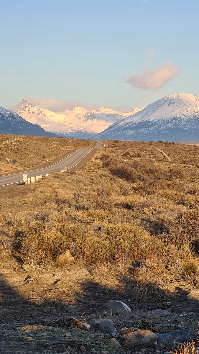Road to Perito Moreno Glacier
